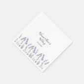 Serviette En Papier Mariage de la lavande de pays (Coin)