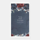 Serviette En Papier Mariage de la marine de Bourgogne (Devant)