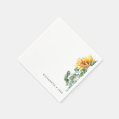 Serviette En Papier Mariage de l'aire de verdure des tournesols en cas (Coin)