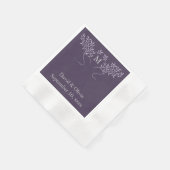 Serviette En Papier Mariage de l'arbre généalogique (Coin)