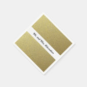 Serviette En Papier Mariage de l'effet d'huile d'or (Coin)