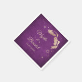 Serviette En Papier Mariage de l'étoile de la sorcière violette (Coin)