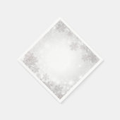 Serviette En Papier Mariage de l'hiver Wonderland White Sparkakes (Coin)