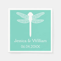 Mariage de libellules turquoise