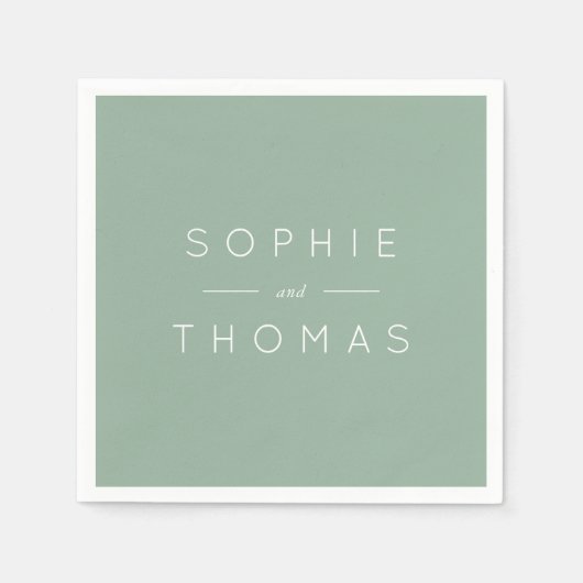 Serviette En Papier Mariage de lumière (Devant)