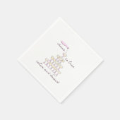 Serviette En Papier Mariage de lunettes à main (Coin)