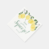 Serviette En Papier Mariage de Main Squeeze Lemons  (Coin)