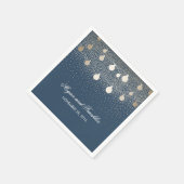Serviette En Papier Mariage de marine Gold String (Coin)