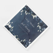Serviette En Papier Mariage de marine Peony Carré de 8" dîner Napkins (Coin)