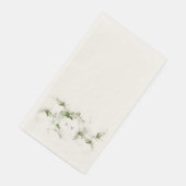 Serviette En Papier Mariage de monogramme écocalque vert (Coin)