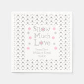 Serviette En Papier Mariage de neige beaucoup d'amour, événement (Devant)