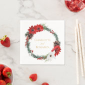 Serviette En Papier Mariage de Noël classique simple Napkin (En situation)