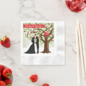 Serviette En Papier Mariage de Noël Napkin (En situation)