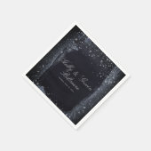 Serviette En Papier Mariage de nuit argenté Starry Cocktail Napkins (Coin)