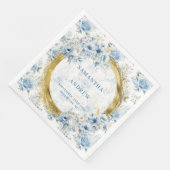 Serviette En Papier Mariage de Parties scintillant moderne Bohemian Pa (Coin)