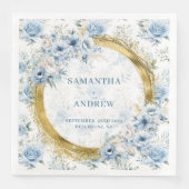 Serviette En Papier Mariage de Parties scintillant moderne Bohemian Pa (Devant)