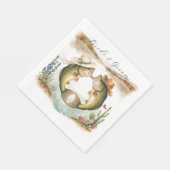 Serviette En Papier Mariage de pêche au Texas (Coin)