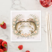 Serviette En Papier Mariage de pêche au Texas (En situation)