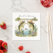 Serviette En Papier Mariage de pêche au Texas (En situation)