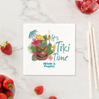 Mariage de plage d'été Luau Tiki Time