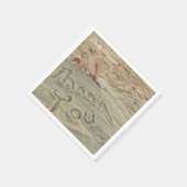 Serviette En Papier Mariage de plage moderne personnalisée Coques Merc (Coin)