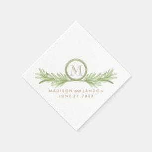 Serviette En Papier Mariage de plantes de Rosemary Sprigs