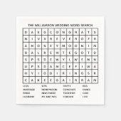 Serviette En Papier Mariage de recherche de mot de jeu de table classi (Devant)
