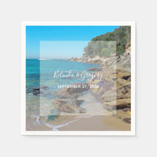 Serviette En Papier Mariage de Rocky Beach