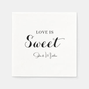 Serviette En Papier Mariage de script manuscrit