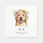 Serviette En Papier Mariage de serviettes de chien (Devant)