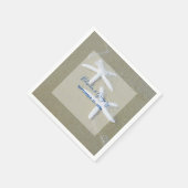 Serviette En Papier Mariage de Starfish Beach (Coin)