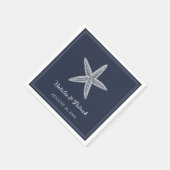 Serviette En Papier Mariage de Starfish de la marine (Coin)