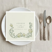 Mariage de style Art nouveau vintage avec bordure 