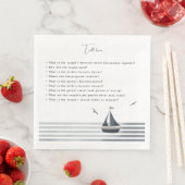 Serviette En Papier Mariage de table de voiliers trivia (En situation)