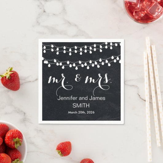 Serviette En Papier Mariage de tableau noir Confetti Parties scintilla (En situation)