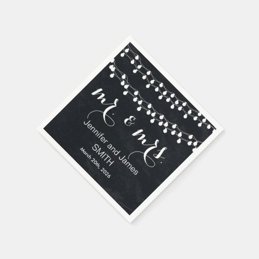 Serviette En Papier Mariage de tableau noir Confetti Parties scintilla (Coin)