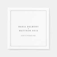 Mariage de texte vertical blanc gris minimal
