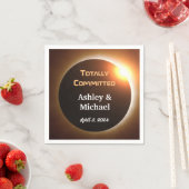 Serviette En Papier Mariage de thème Eclipse entièrement validé (En situation)