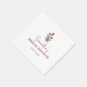 Serviette En Papier Mariage de Thistle Écossais Fleur Violet (Coin)
