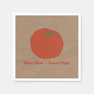Serviette En Papier Mariage de tomates du marché agricole serviettes