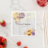 Serviette En Papier Mariage de tourbillons printaniers et de tourbillo (En situation)
