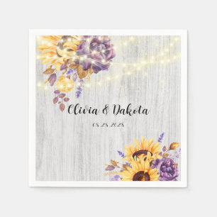 Serviette En Papier Mariage de tourbillons printaniers et de tourbillo
