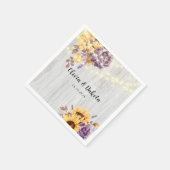 Serviette En Papier Mariage de tourbillons printaniers et de tourbillo (Coin)