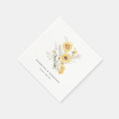 Serviette En Papier Mariage de tournesol fin été (Coin)