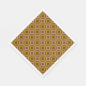 Serviette En Papier Mariage de typographie moderne Motif Jaune (Coin)