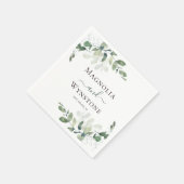 Serviette En Papier Mariage de verdure Eucalyptus (Coin)