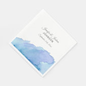 Serviette En Papier Mariage d'eau bleu Turquoise Turquoise (Coin)