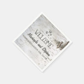 Serviette En Papier Mariage d'écorce de bouleau (Coin)