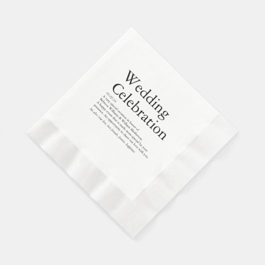 Serviette En Papier Mariage Définition (Coin)