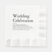 Serviette En Papier Mariage Définition (Devant)